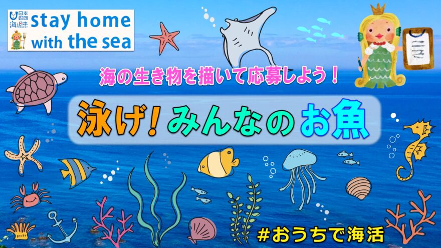 stay home with the sea「海の生き物のイラスト」を募集します!!