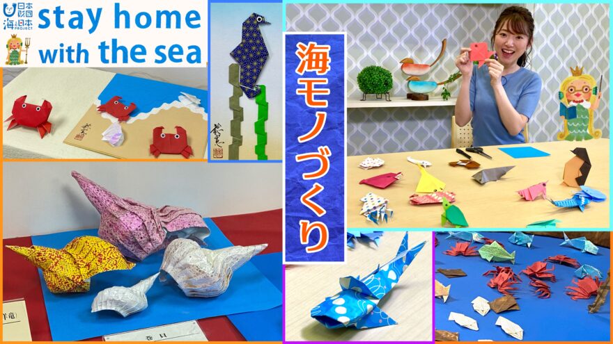 stay home with the sea　🦀海の折り紙🐬を作ってみよう!!